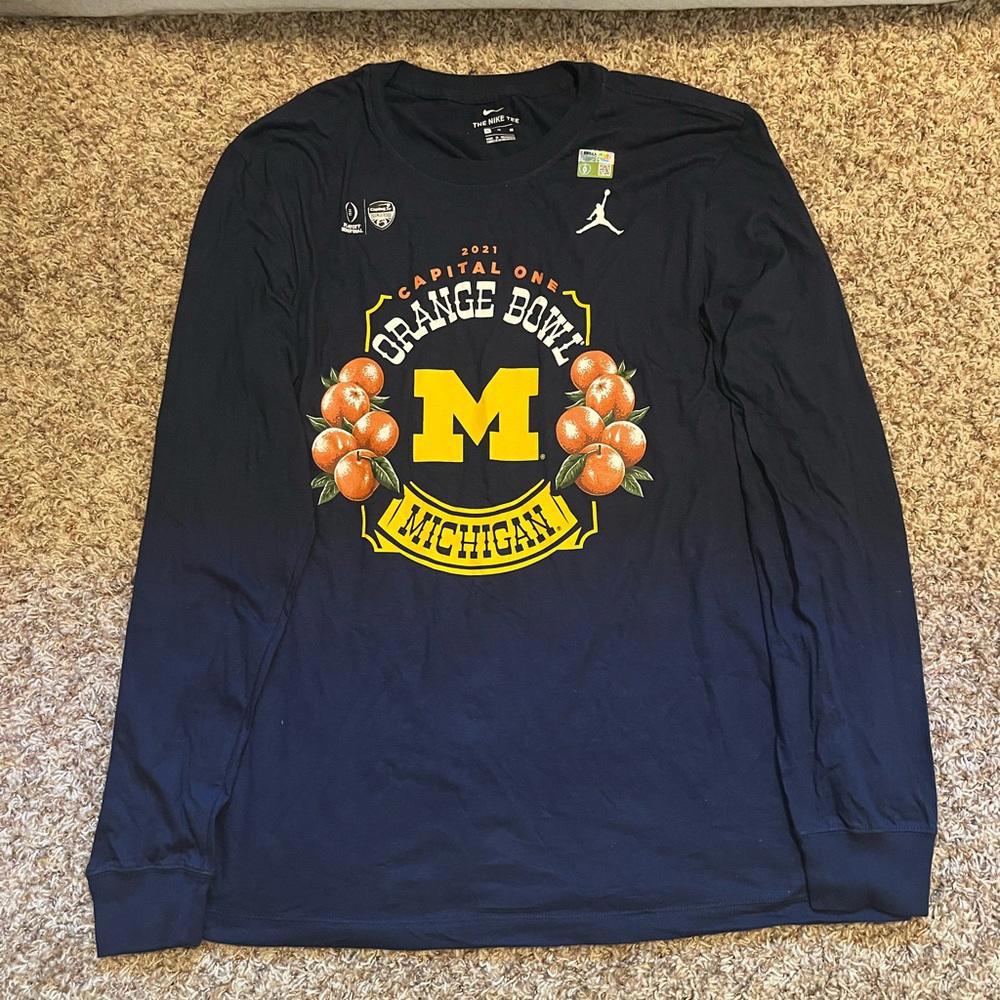 College Football Playoff Nike Michigan Orange Bowl Long Sleeve Tee
